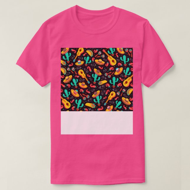 Camiseta Máscara de cara mexicana corta (Diseño del anverso)