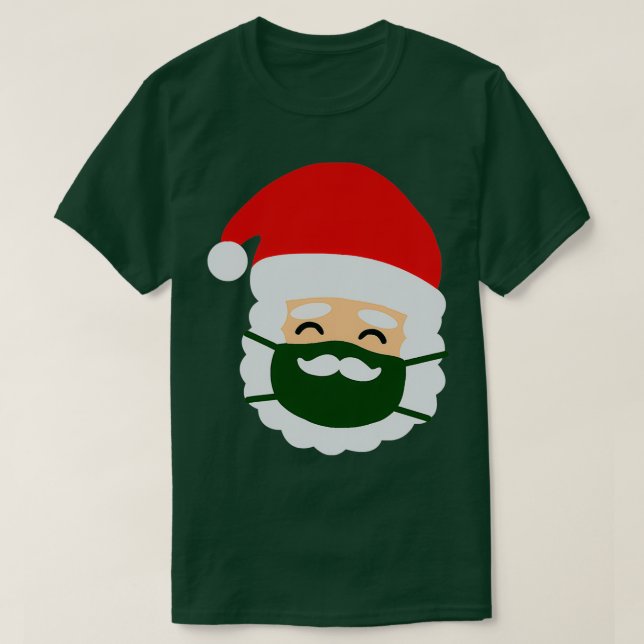 Camiseta Máscara de cara Santa Navidades Mustache Classic T (Diseño del anverso)