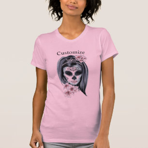 Camiseta Máscara de carnaval bonito cráneo de mujer Thunder
