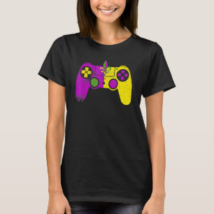 Camiseta Máscara de Carnaval de Mardi Gras de Controlador d