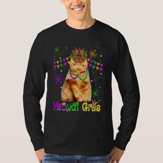 Camiseta Máscara de Carnaval Persa de Gato Gato Cuerdo Mard (Anverso)