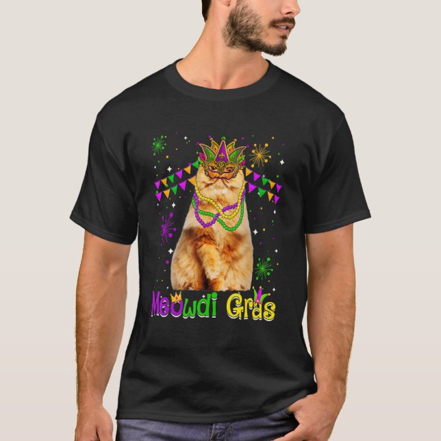 Camiseta Máscara de Carnaval Persa de Gato Gato Cuerdo Mard (Anverso)