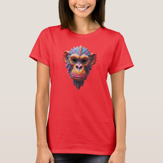 Camiseta Máscara de Chimpancé Ornata (Anverso)