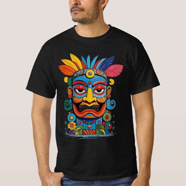 Camiseta Máscara de Color Místico (Anverso)