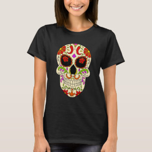 Camiseta Máscara de cráneo de Dia De Los Muertos Peperoni
