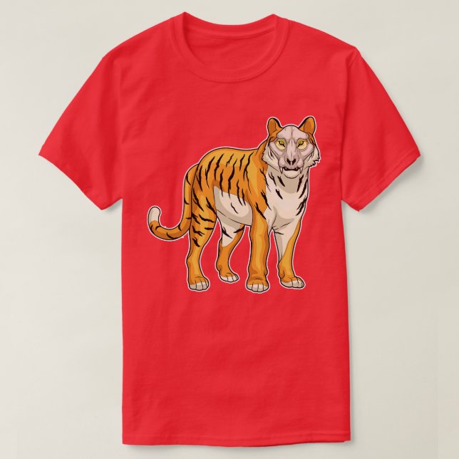 Camiseta Máscara de cráneo de tigre (Diseño del anverso)