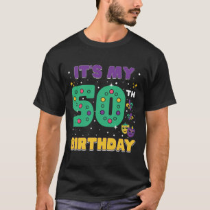 Camiseta Máscara de cumpleaños número 50 de Mardi Gras para