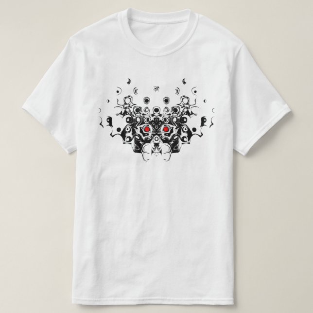 Camiseta Mascara de demonio antiguo de Samurai v1 (Diseño del anverso)