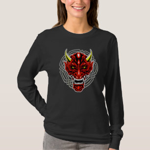 Camiseta Máscara de demonio Oni Criaturas míticas japonesas