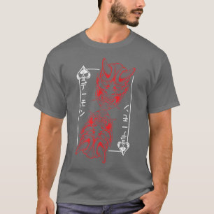 Camiseta Máscara de demostración de máscara Oni japonesa de