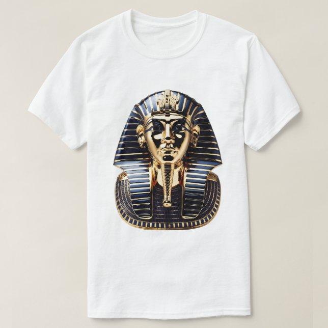 Camiseta Máscara de enterramiento de oro de Tutankhamun - F (Diseño del anverso)