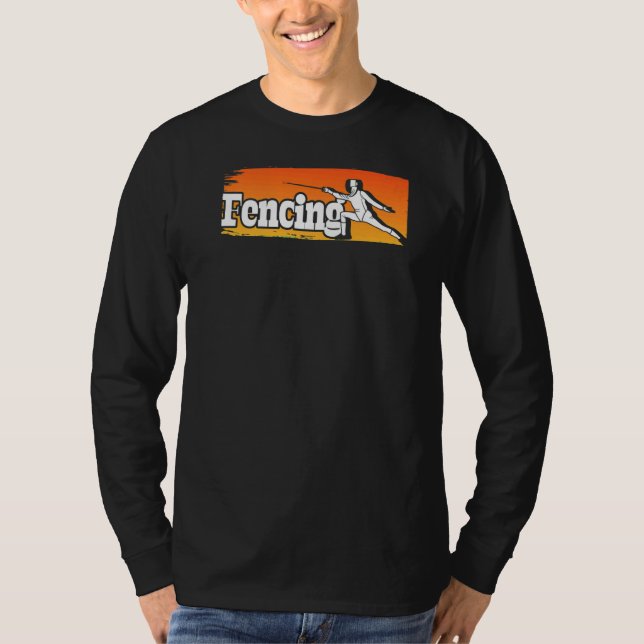 Camiseta Máscara de esgrima de esgrima Duel Epee Saber viol (Anverso)