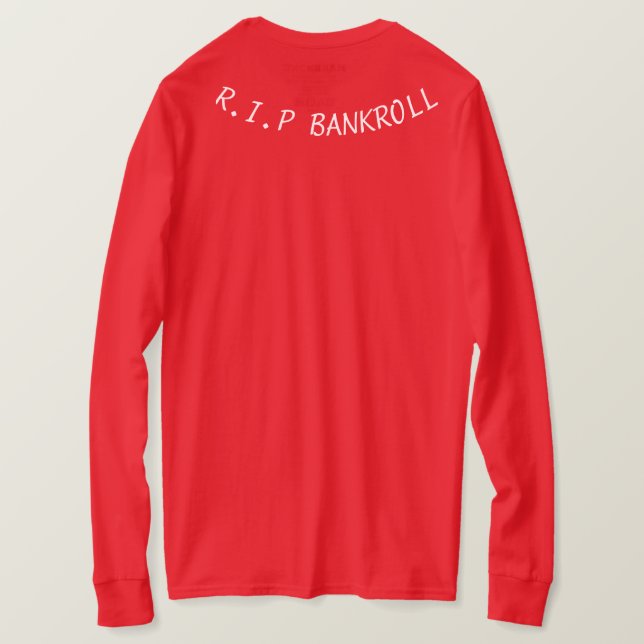 Camiseta Máscara de esquí roja/camiseta fresca del Bankroll (Reverso del diseño)