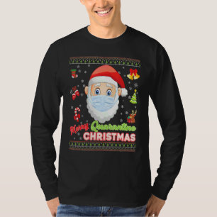 Camiseta Máscara De Feliz Cristo Máscara Santa Elf Navidade