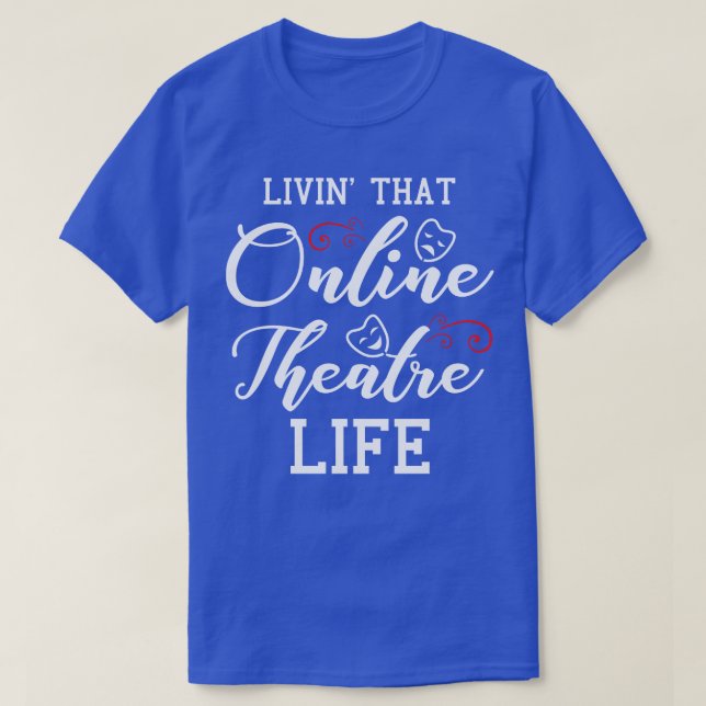 Camiseta Máscara de frente de Broadway para los amantes del (Diseño del anverso)