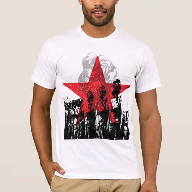 Camiseta ¡Máscara de gas de Estrella Roja! Che Guevara T-Sh (Anverso)