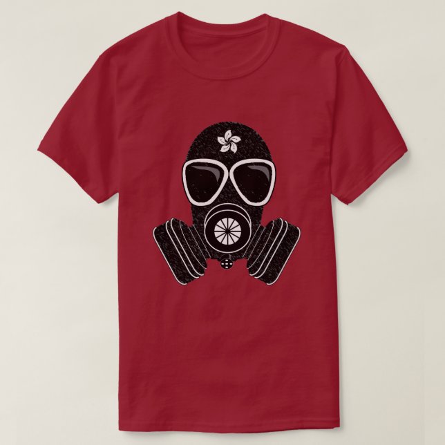 Camiseta Máscara de gas de Hong Kong (Diseño del anverso)