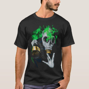 Camiseta Máscara de gas tóxico: Llamas de neón