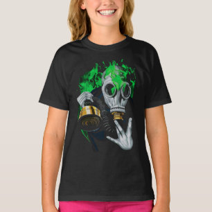 Camiseta Máscara de gas tóxico: Llamas de neón