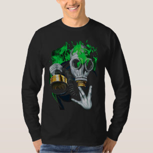 Camiseta Máscara de gas tóxico: Llamas de neón