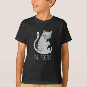 Camiseta Máscara De Gato De Las Personas