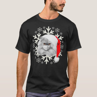 Camiseta Máscara de gato lindo Navidades de máscara facial 