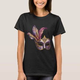 CAMISETA MÁSCARA DE GRAS DE COLOR DE AGUA PURPLE Y PINK