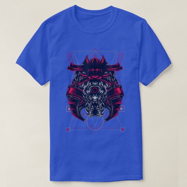 Camiseta Máscara de guerra de Samurai impera cáliz  (Diseño del anverso)