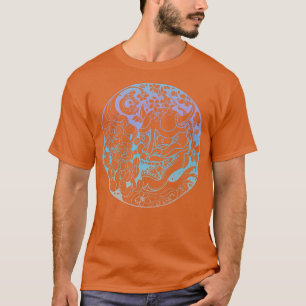 Camiseta Máscara de guerrero de Samurai, máscara de Hannya 
