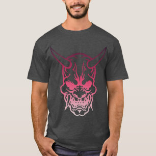 Camiseta Máscara de guerrero samurai, máscara de Hannya Oni