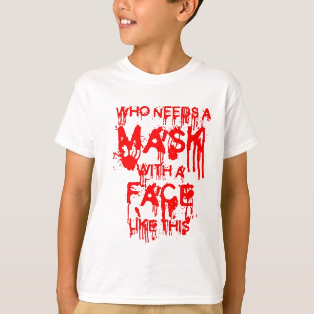 Camiseta Máscara de Halloween (Anverso)