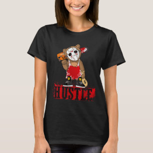 Camiseta Máscara de hockey sobre hip hop Teddy Bear diverti