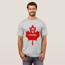 Camiseta Máscara De Hockey Sobre Hojas De Maple En Canadá