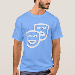 Camiseta máscara de icono icono teatro icono familia