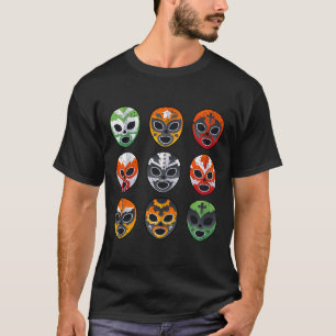 Camiseta Máscara de lucha libre Cinco De Mayo Mexicana B