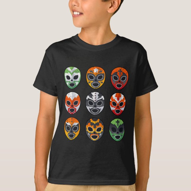 Camiseta Máscara de lucha libre Cinco De Mayo Mexicana B (Anverso)