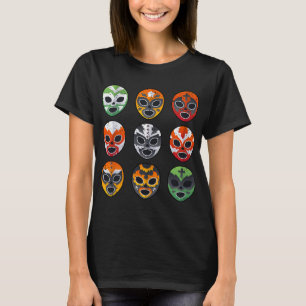 Camiseta Máscara de lucha libre Cinco De Mayo Mexicana B