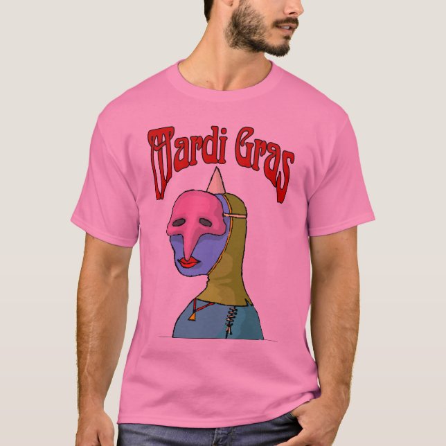 Camiseta Máscara de Mardi Gras (Anverso)