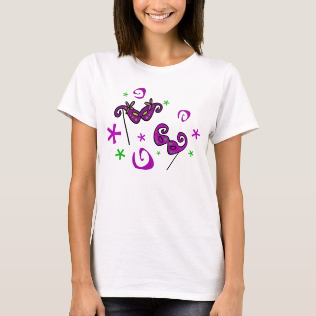 Camiseta Máscara de Mardi Gras (Anverso)