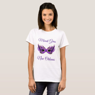 Camiseta Máscara de Mardi Gras Nueva Orleans