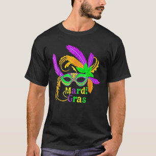 Camiseta Máscara De Mardi Gras Que Los Shenanigans Empiecen