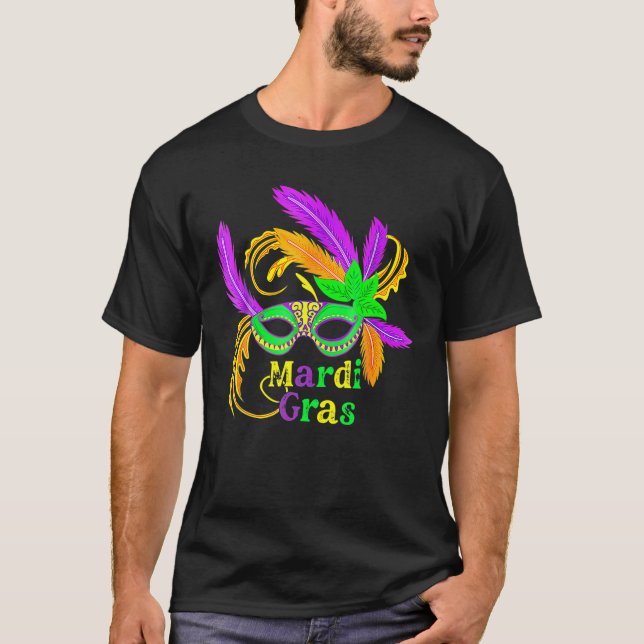 Camiseta Máscara De Mardi Gras Que Los Shenanigans Empiecen (Anverso)