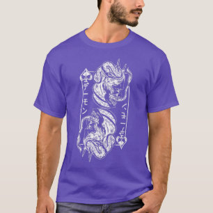 Camiseta Mascara de máscara Oni japonesa máscara Demonio Bu