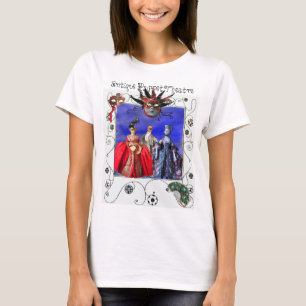 CAMISETA MÁSCARA DE MASQUERADA DE ANTIGÜEDADES ITALIANAS,JE