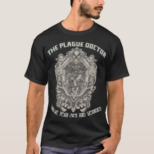 Camiseta Máscara de Médica de la peste Máscara Medieval Ste