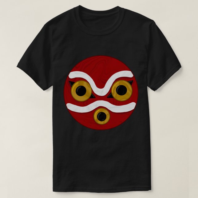 Camiseta Máscara de Mononoke Princesa (Diseño del anverso)