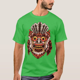 Camiseta Máscara de Monstruo de Bali Barong
