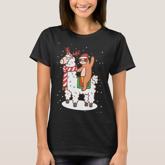 Camiseta Máscara de Navidades de la eslora de Alpaca (Anverso)