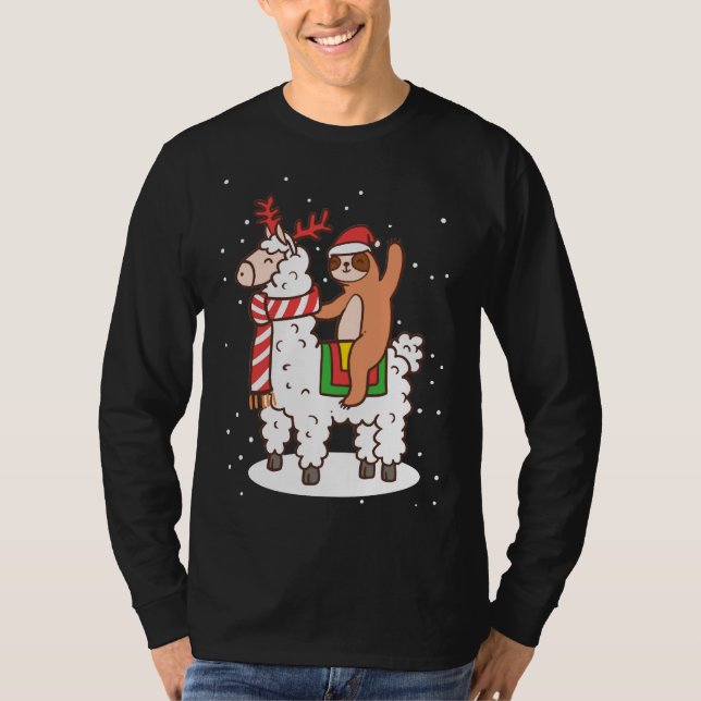 Camiseta Máscara de Navidades de la eslora de Alpaca (Anverso)