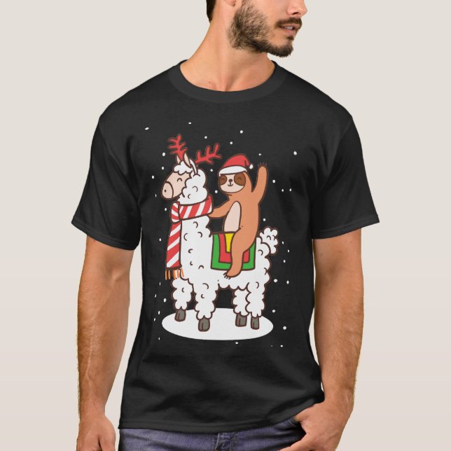 Camiseta Máscara de Navidades de la eslora de Alpaca (Anverso)